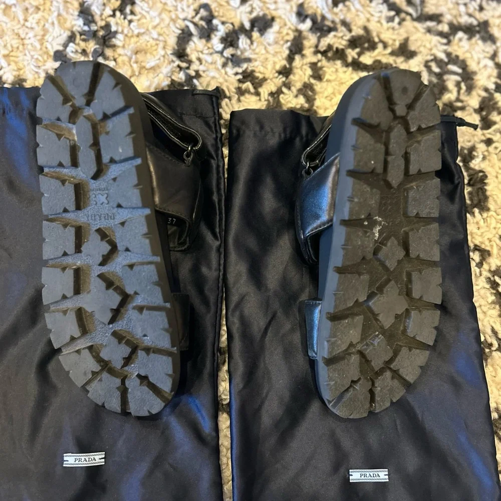 Prada padded leather sports sandals - Picture 5 of 16